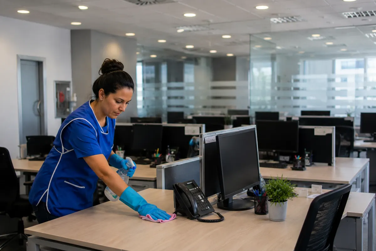 Modern office cleaning service